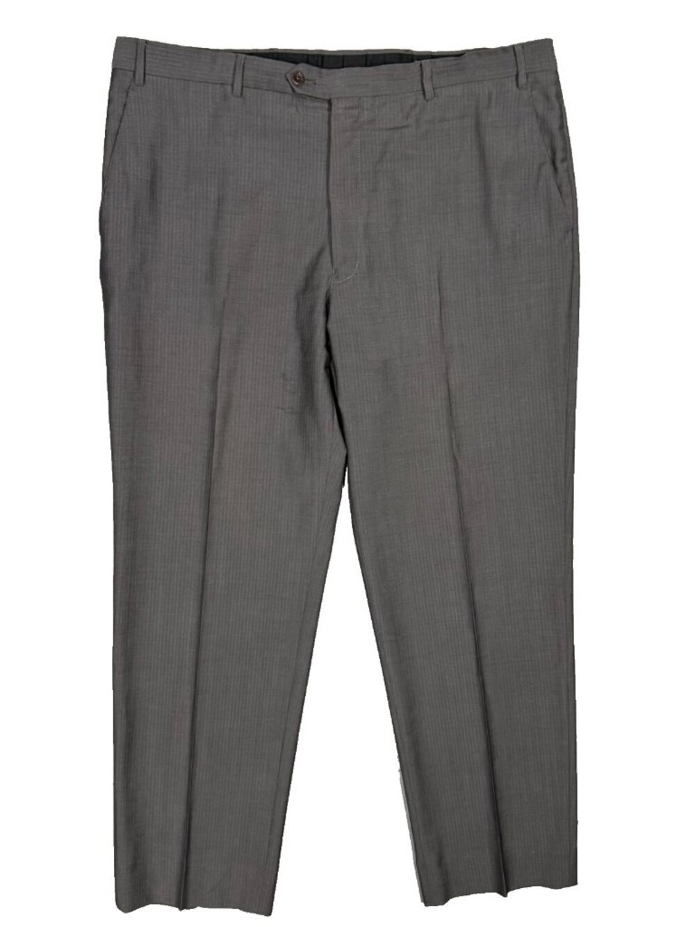 Giorgio Armani Dress Pants Grey Wool Trousers Textured 38x31